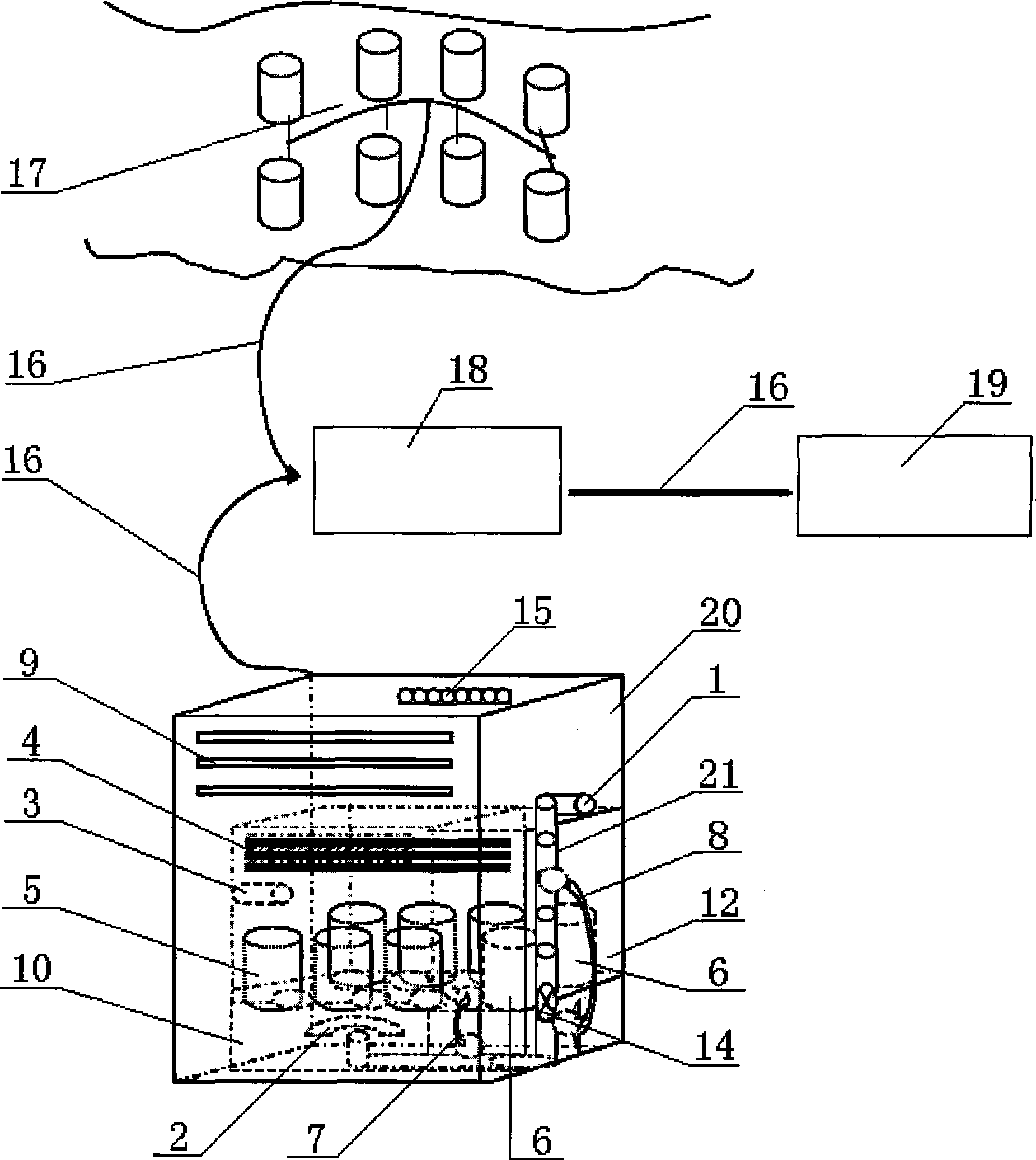Water quality mutation biology action index monitoring system and monitoring method