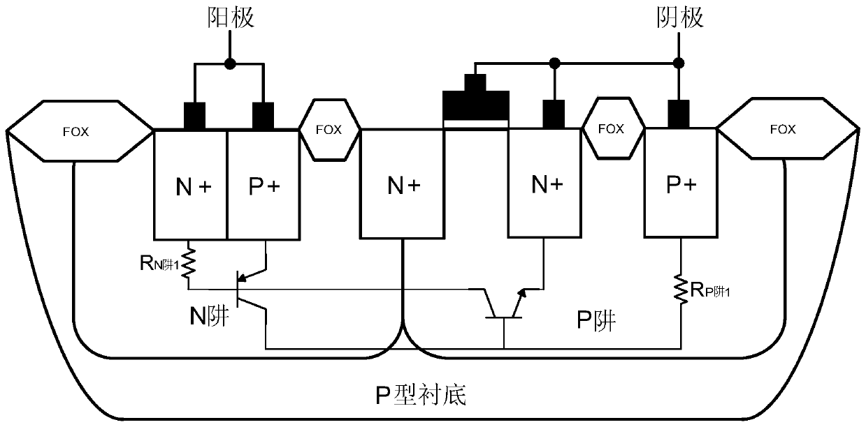 An Electrostatic Discharge Device of a Low Voltage Triggering High Sustaining Voltage Silicon Controlled Rectifier