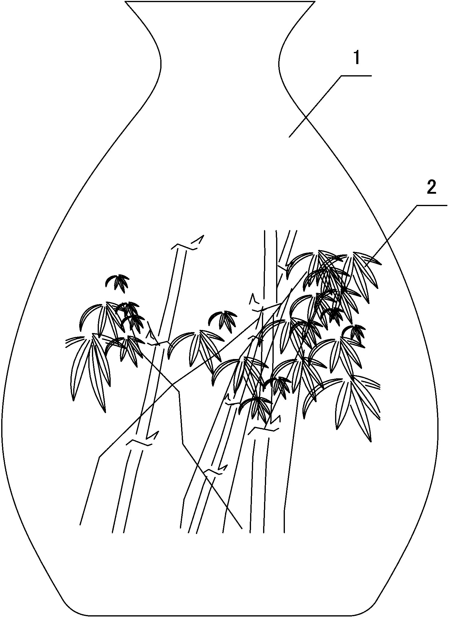 Shell carving black pottery and manufacture method thereof