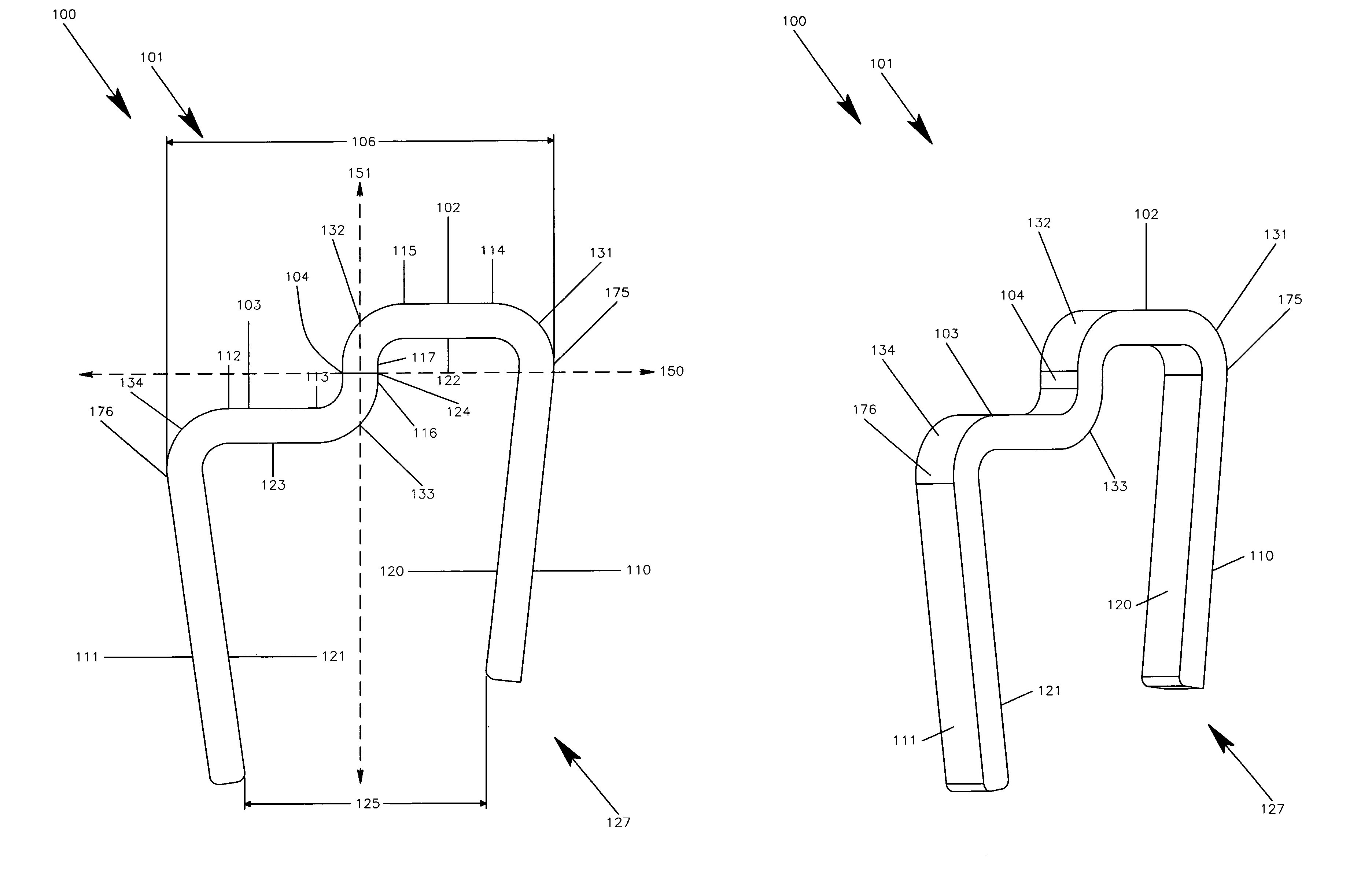 Methods and apparatus for a staple