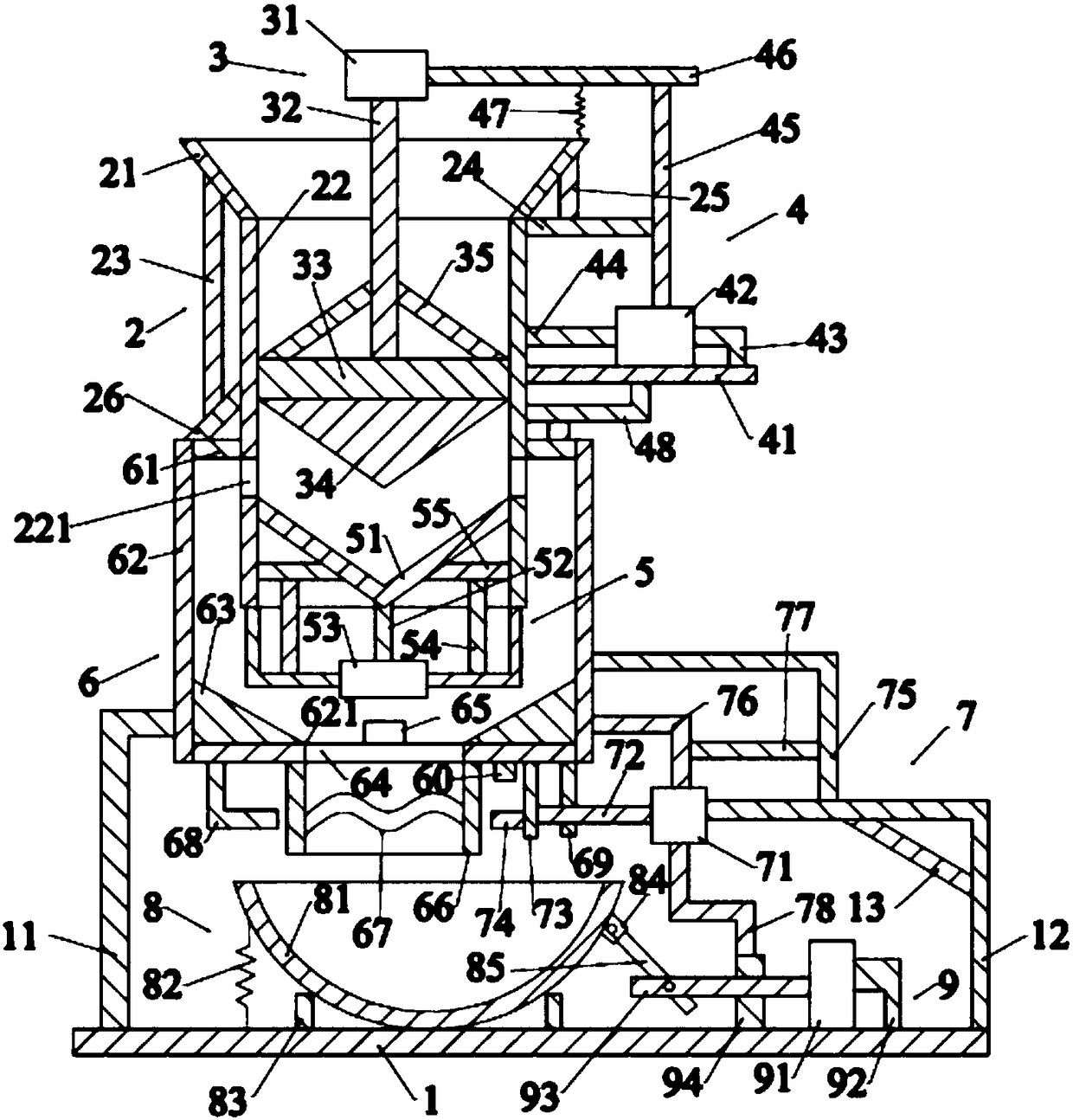 Medicinal material processing device