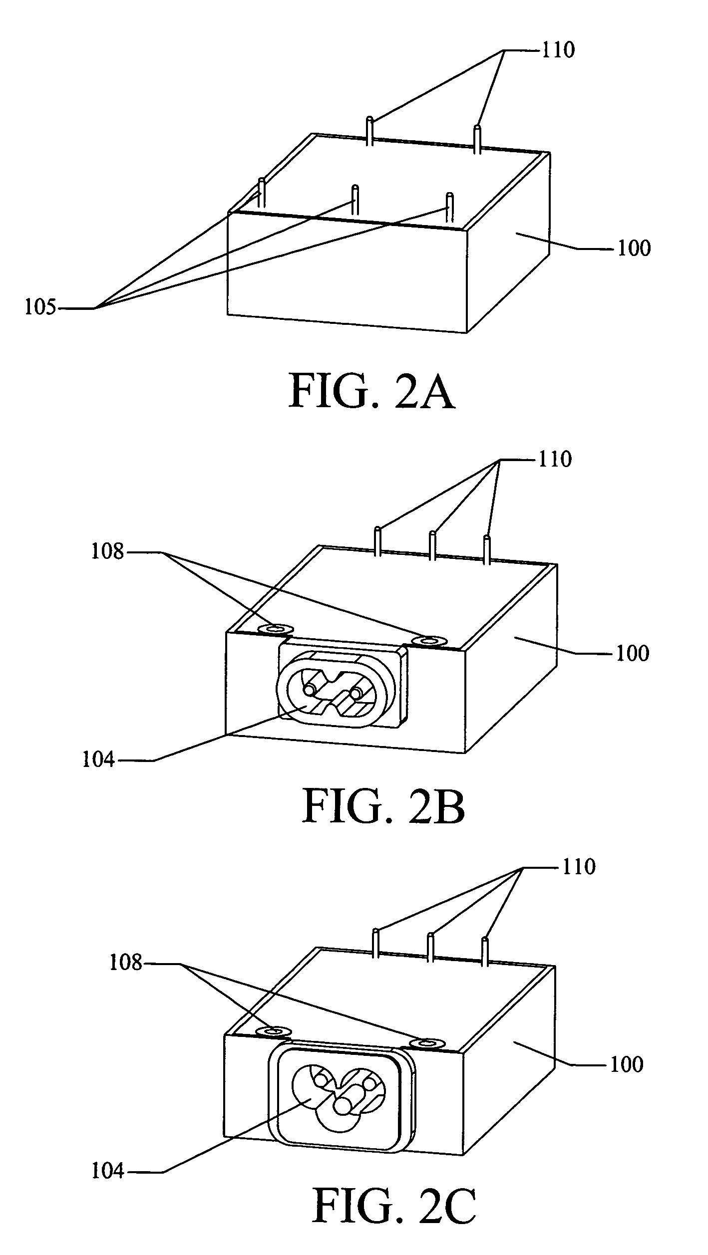 Encapsulated electronic power converter with embedded AC components