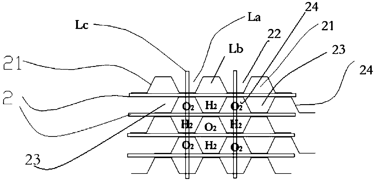 Fuel cell stack and fuel cell with same