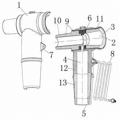 Separable back joint of cable terminal