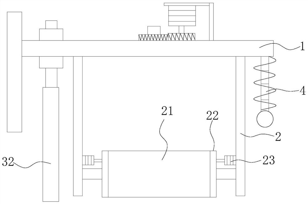 Construction method and leveling device for road widening transition section