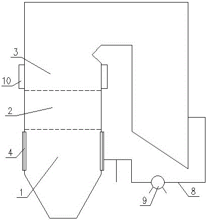 Deep denitration combustion method for tangential boiler