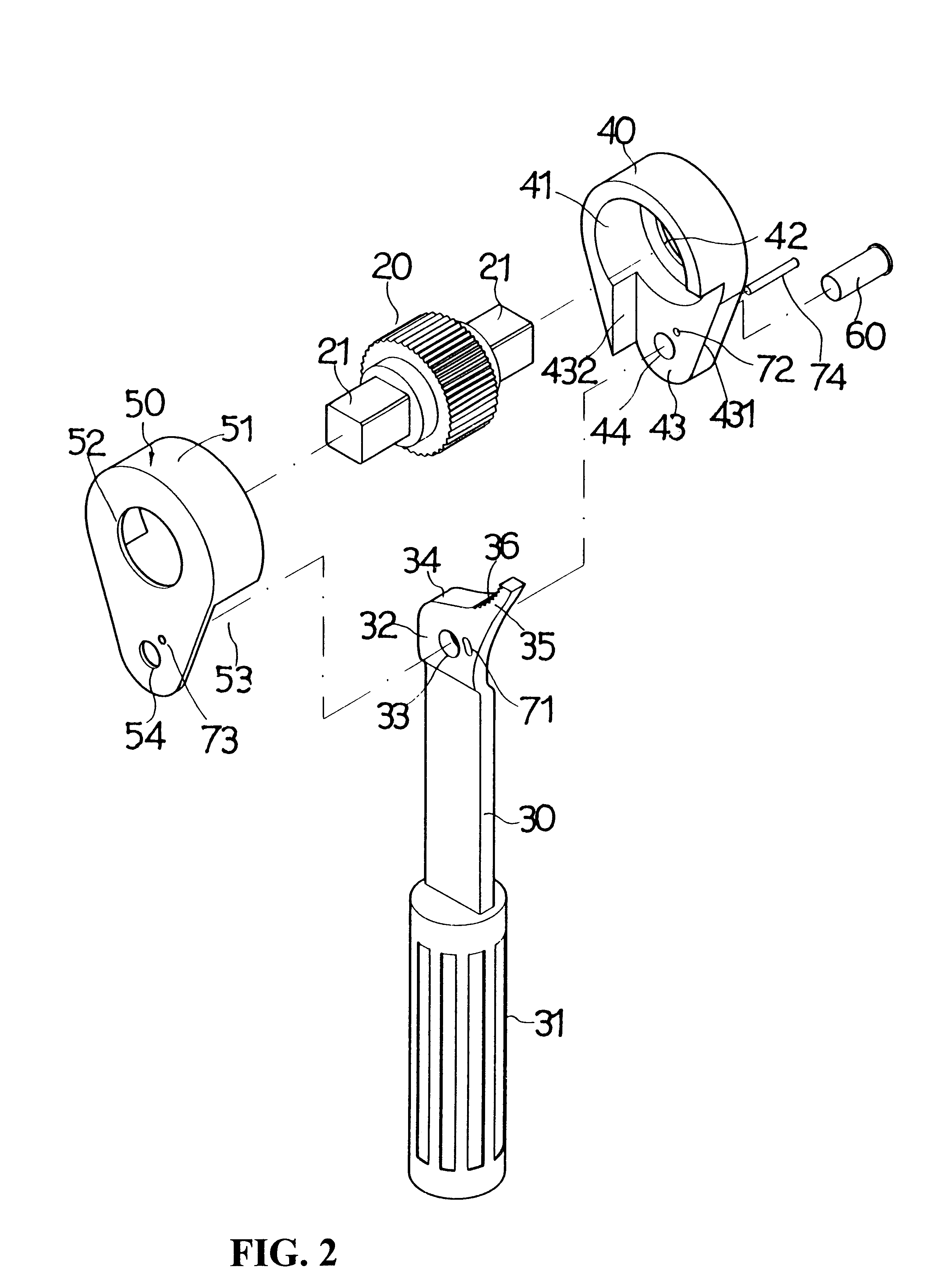 Leverage-release type silent wrench structure