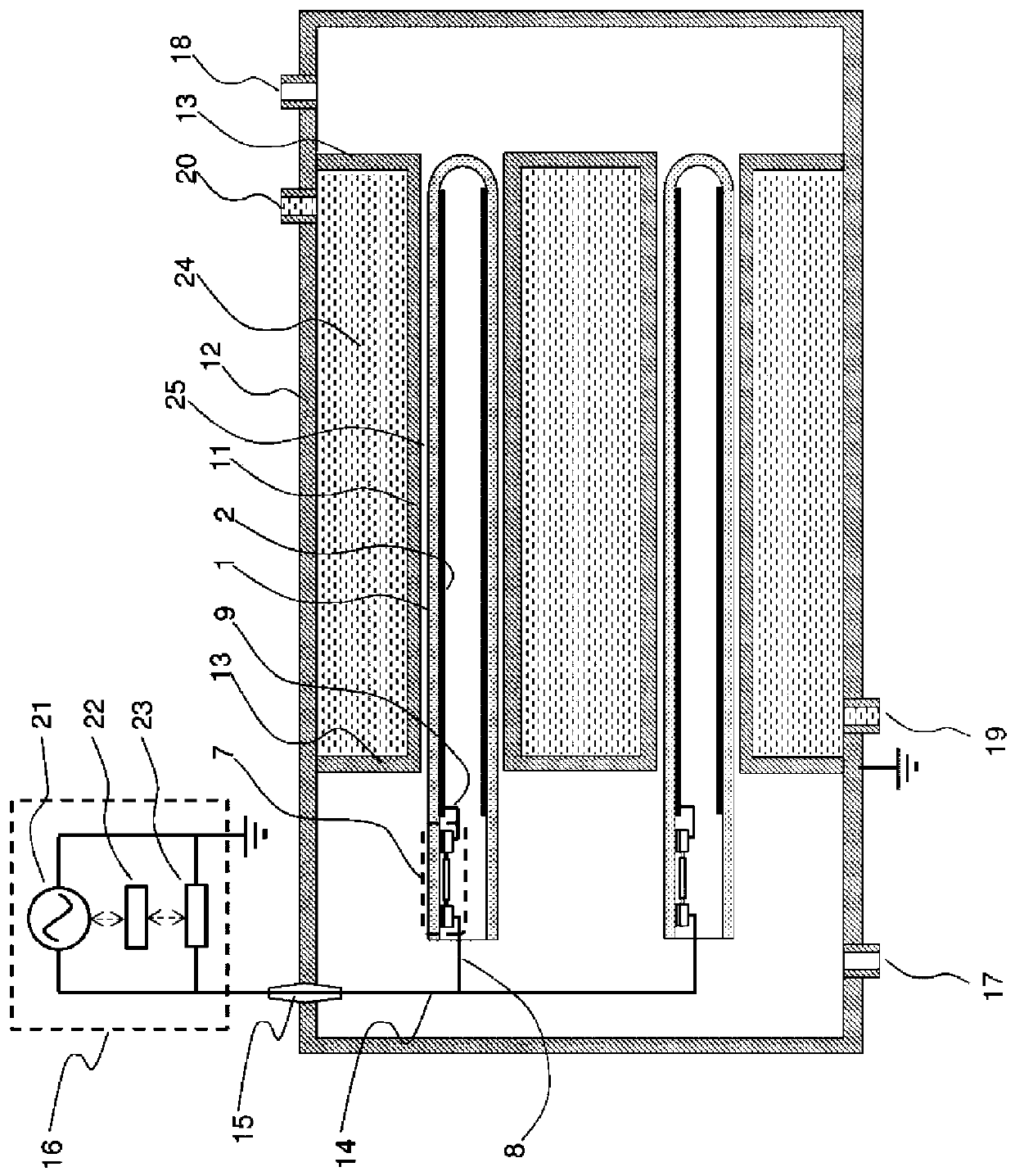 Current blocking element and ozone generation device