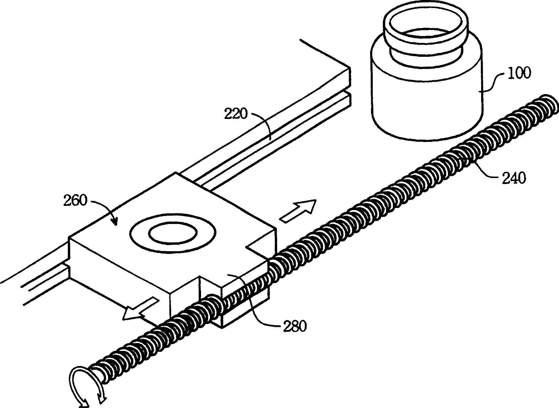 Automatic oiling device for CD driver screw rod