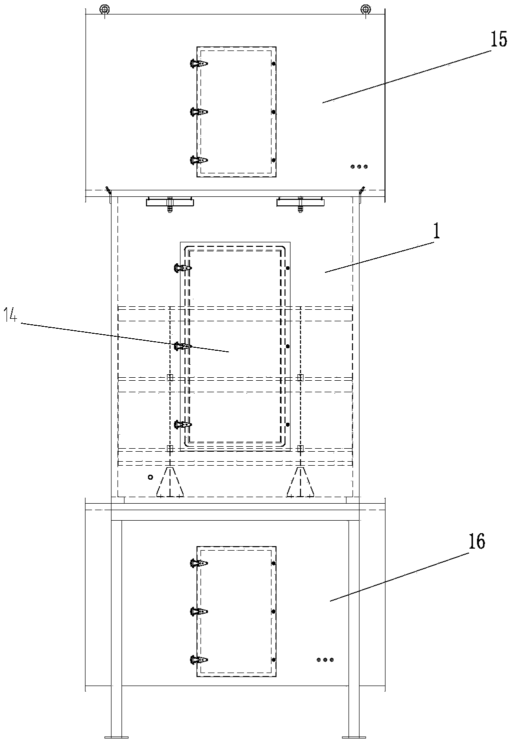 Equipment and activated carbon adsorption box for waste gas treatment