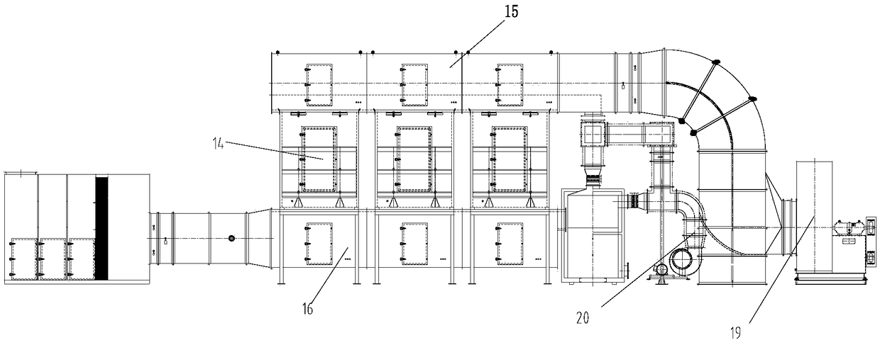 Equipment and activated carbon adsorption box for waste gas treatment