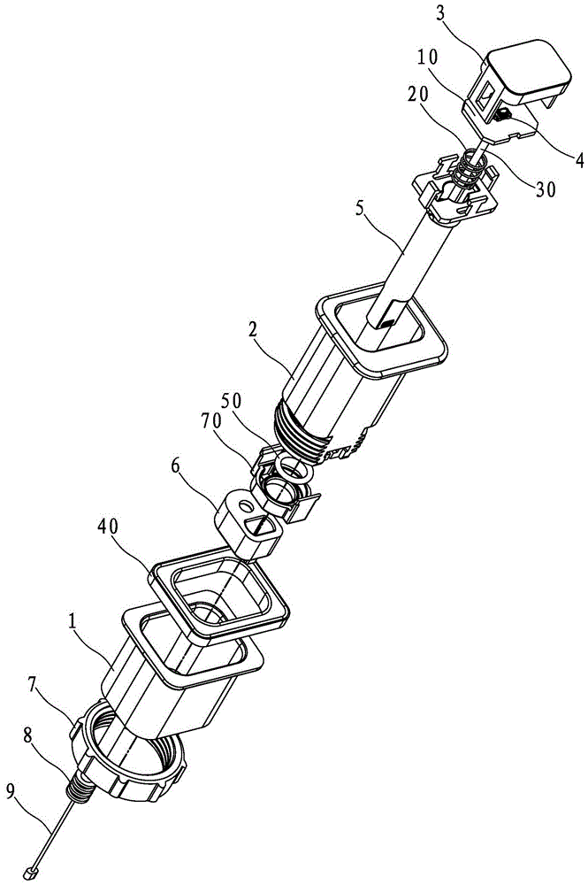 Drain valve manual integrated button