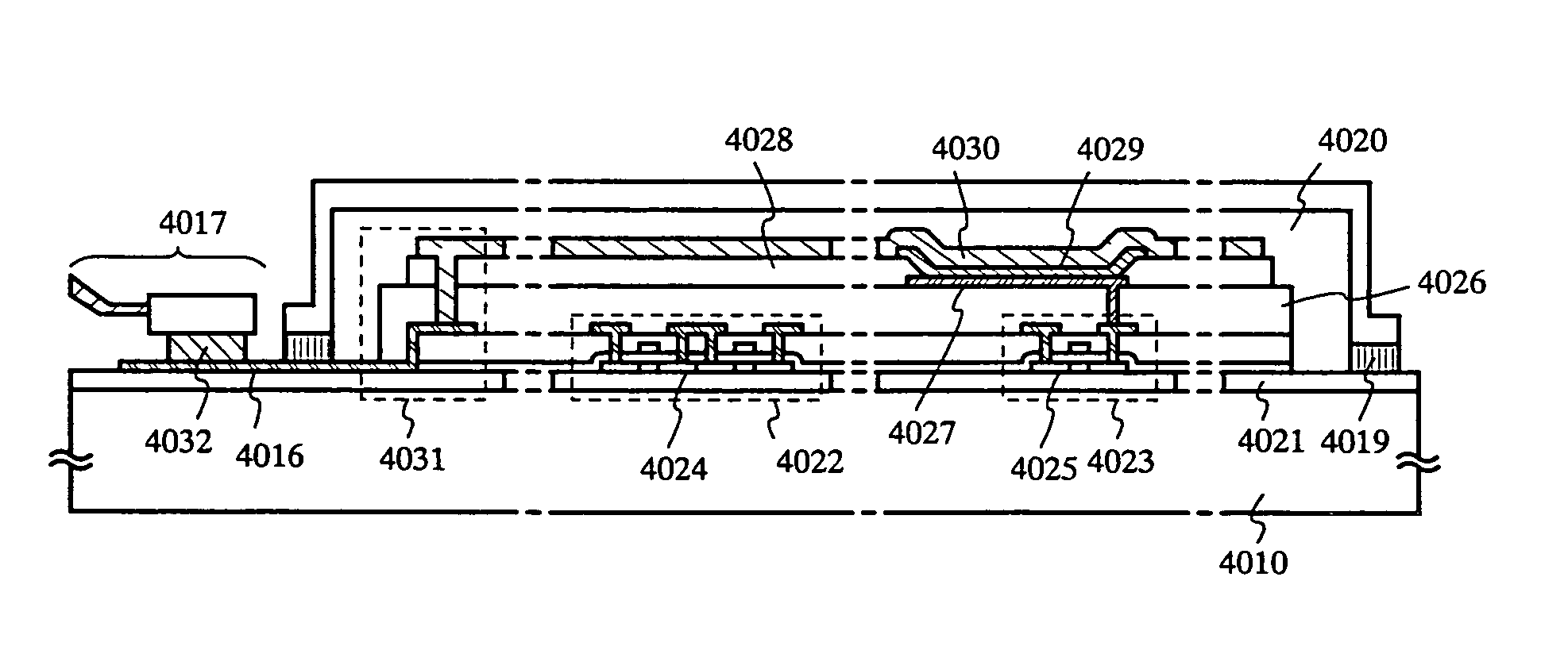 Semiconductor device having El layer and sealing material