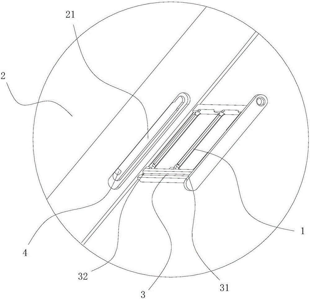 Card support anti-stay structure and mobile phone