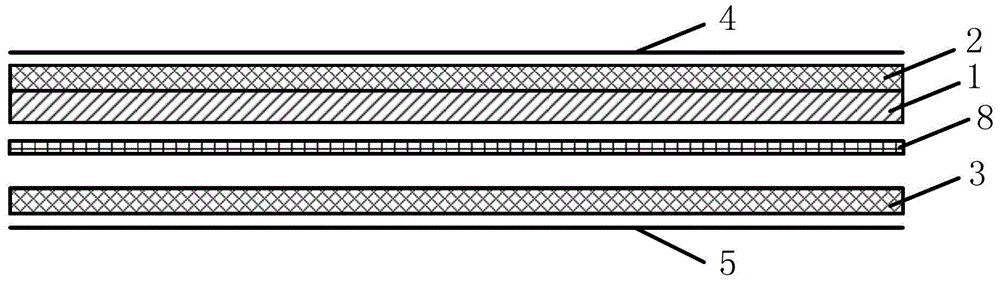 A double-sided aluminum-based copper clad laminate for LED lamps