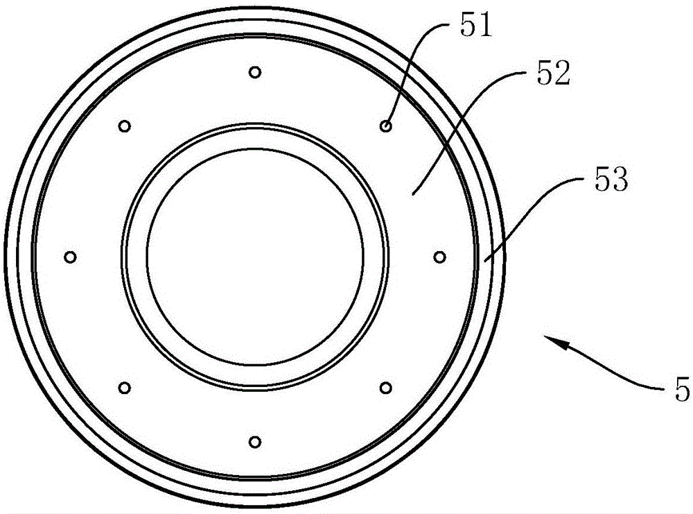 Double-layer brake disc molding device