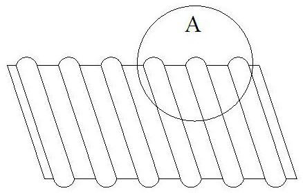 A frp strip reinforced thermoplastic resin spiral corrugated pipe