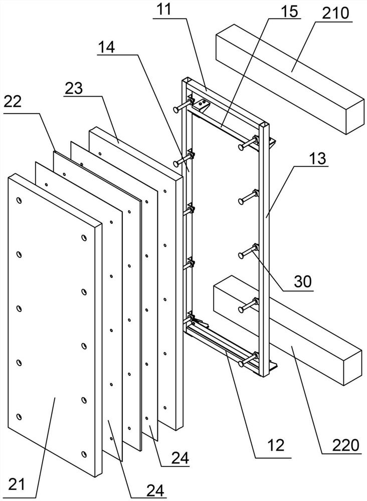 Foamed ceramic composite outer wall assembly and building outer wall thereof