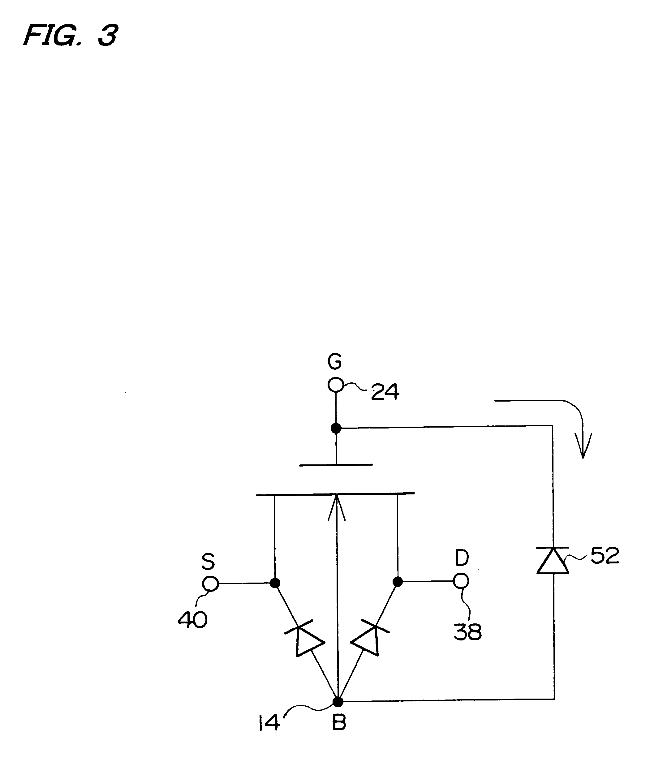 SOI-structure MIS field-effect transistor with gate contacting body region