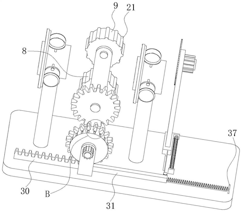 A steel bar cutting device with automatic loading and adjustable cutting length