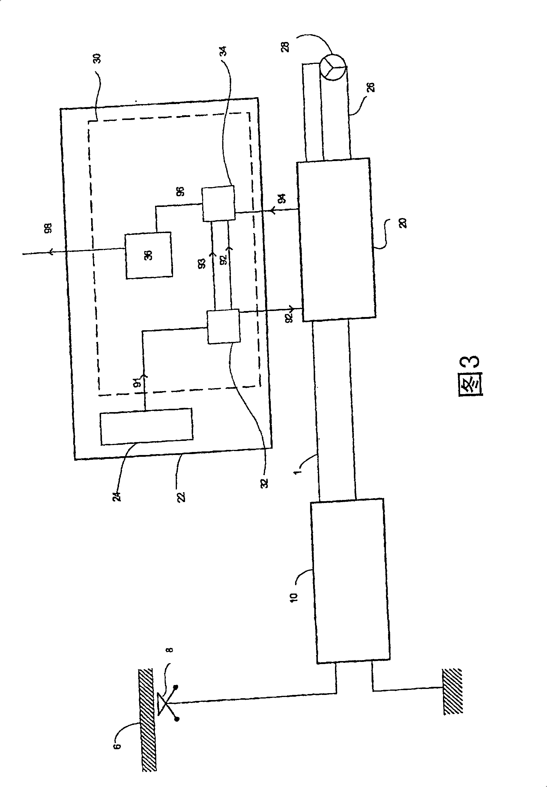 Method of online testing for an intermediate link