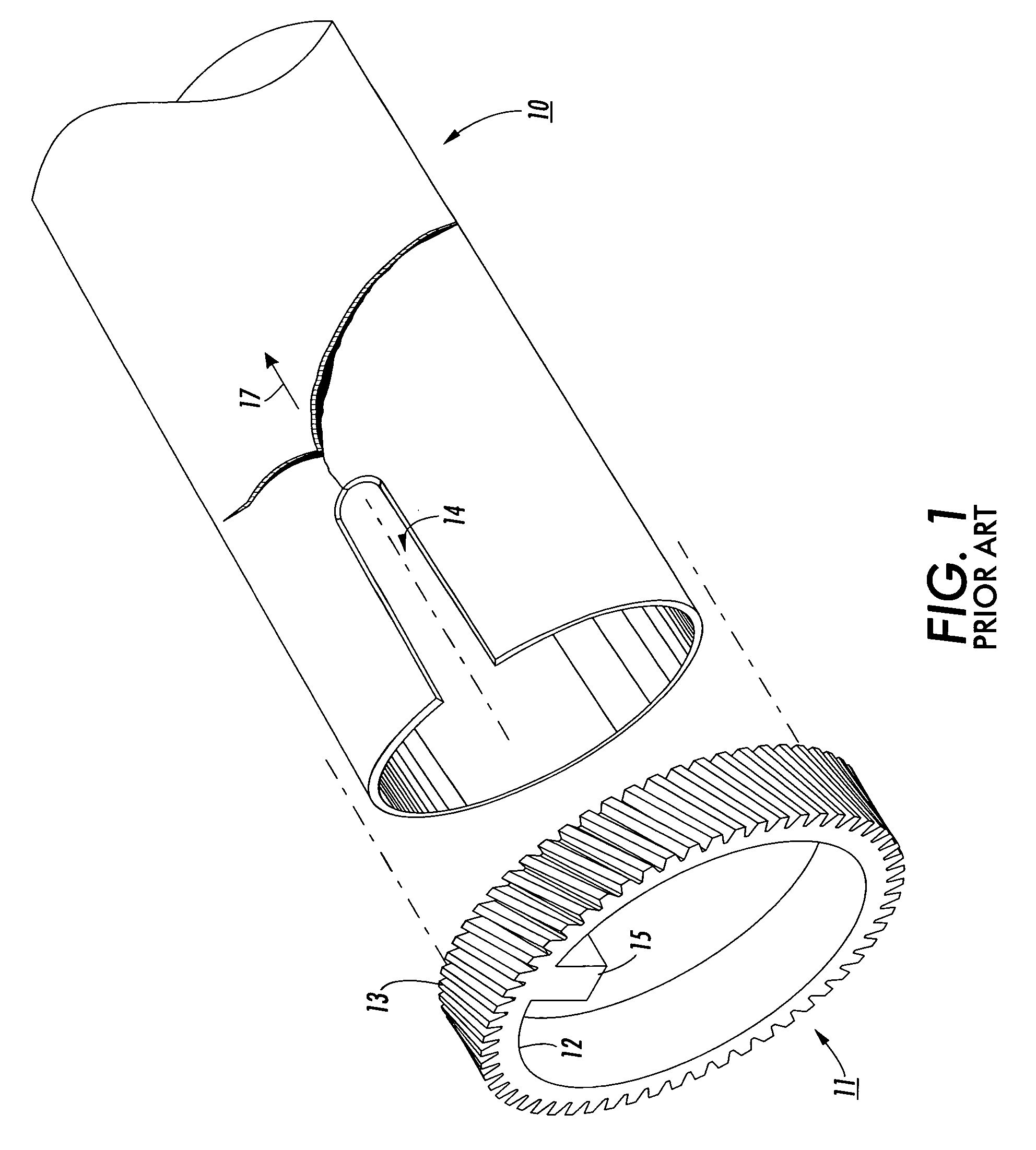 Thin walled fuser roll with stress redirected from axial to radial direction