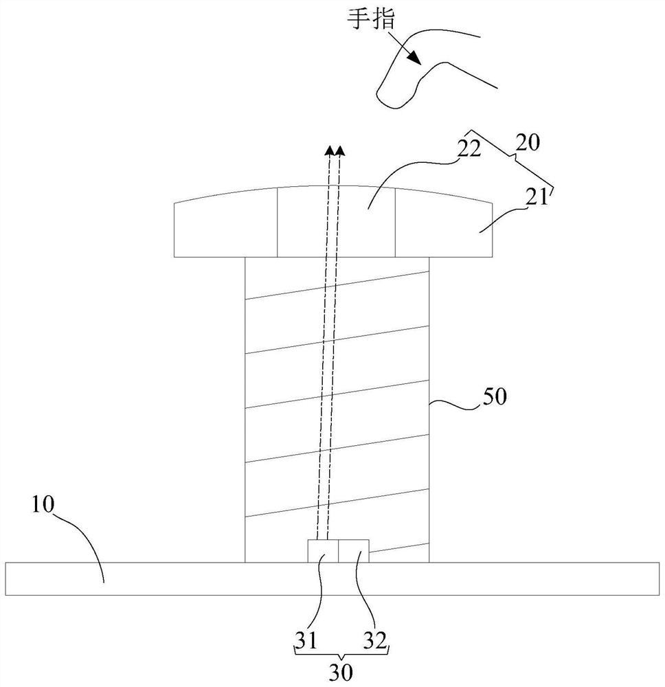 Analog button, terminal device and control method of analog button