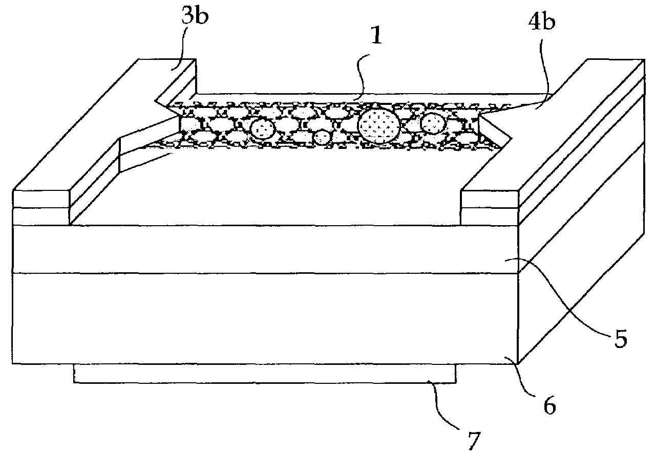 Electron device and process of manufacturing thereof