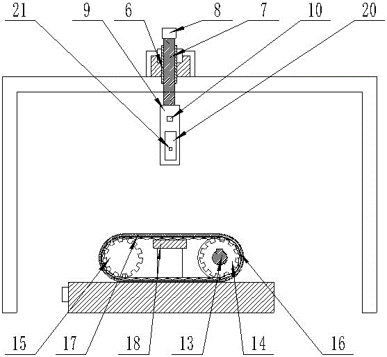Brick conveying device with counting function