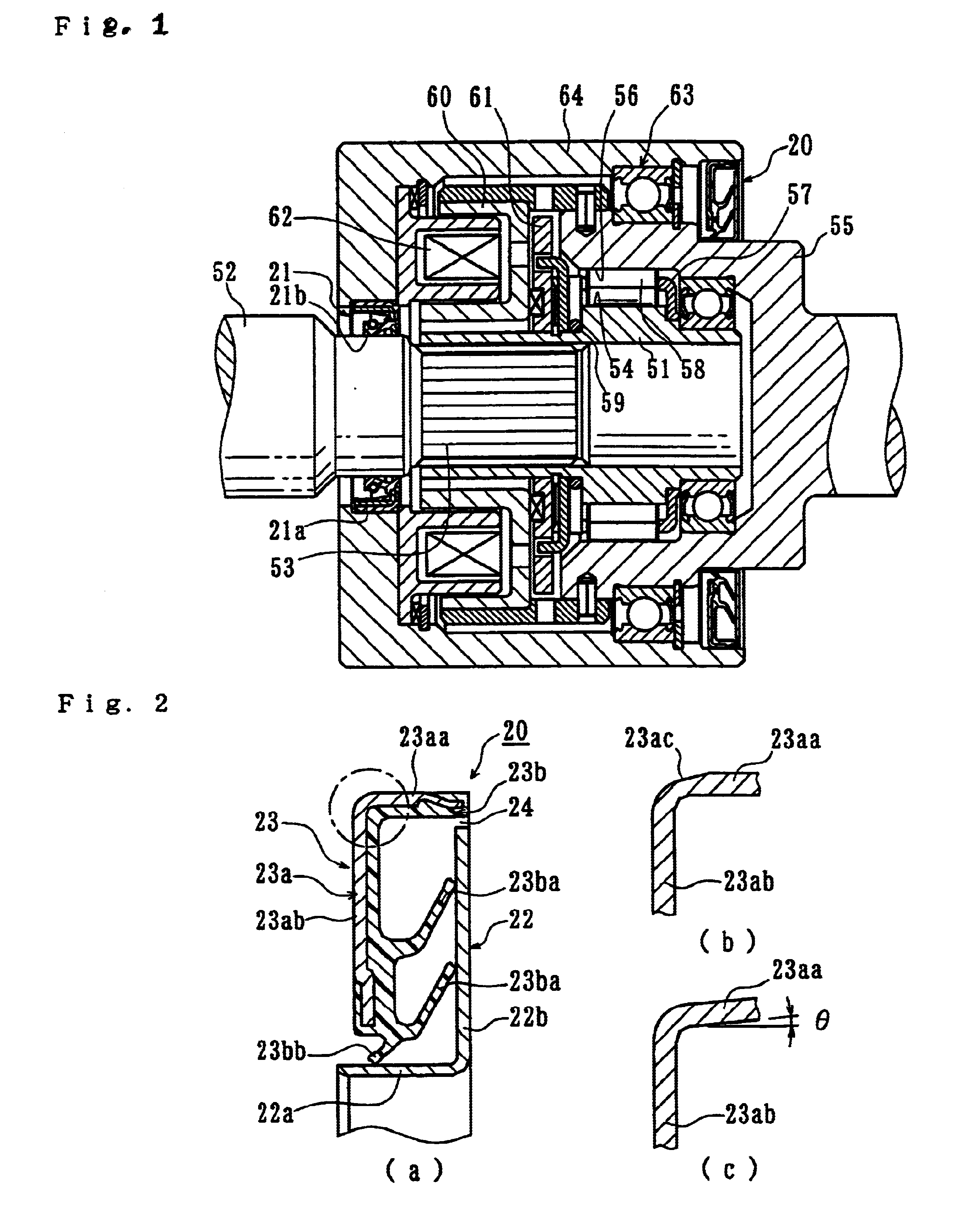 Sealing apparatus and a rolling bearing and a clutch apparatus provided therewith