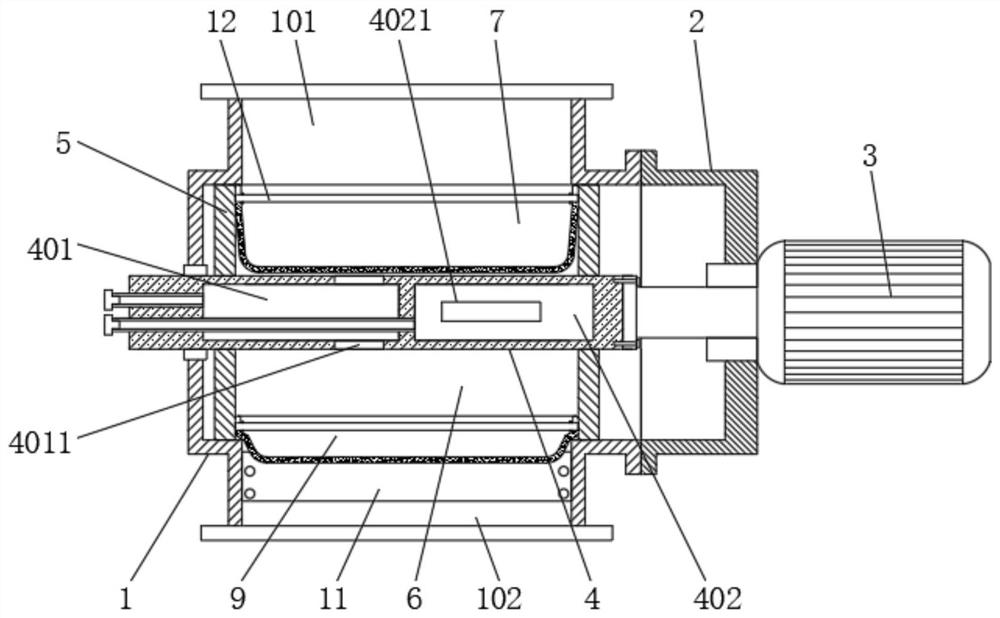 Star-shaped discharger capable of discharging cleanly