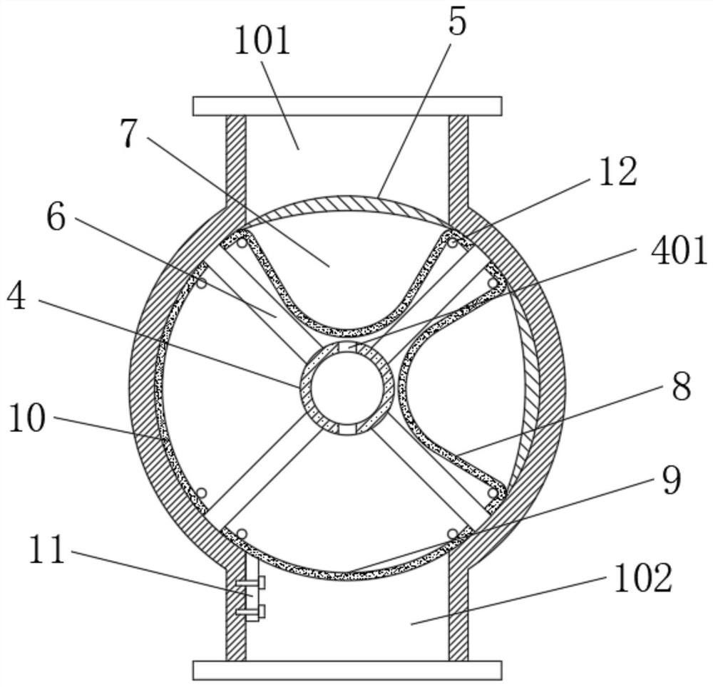 Star-shaped discharger capable of discharging cleanly