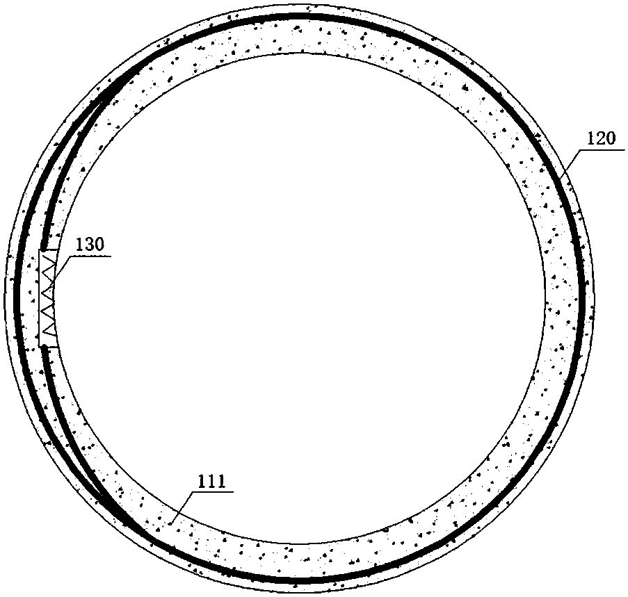 Circumferential prestressing concrete pouring jacket used for foundation construction of bearing platform and manufacturing and installing method thereof