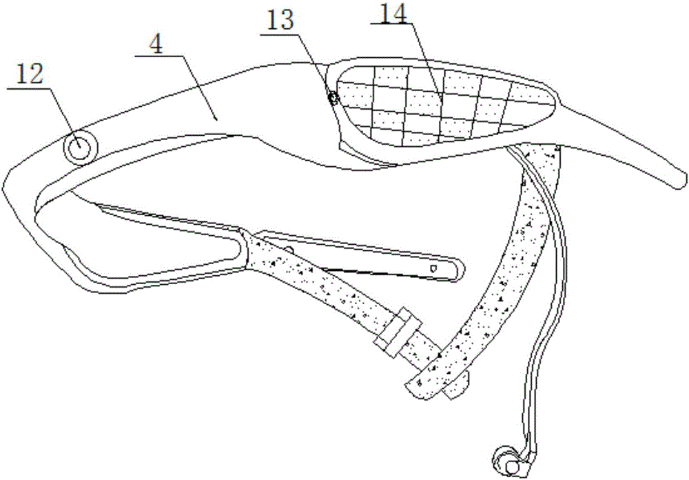 Folding wearable intelligent head band device