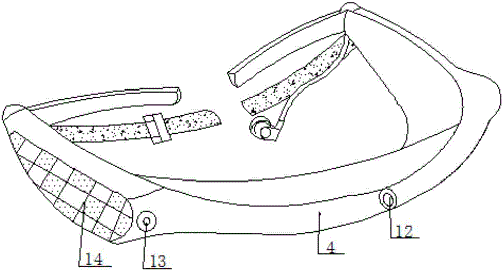 Folding wearable intelligent head band device