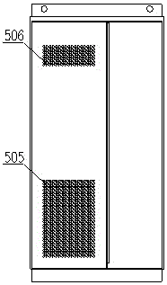 Main unit cabinet of compact power supply cabinet, assembly method thereof, and component arrangement method in the cabinet