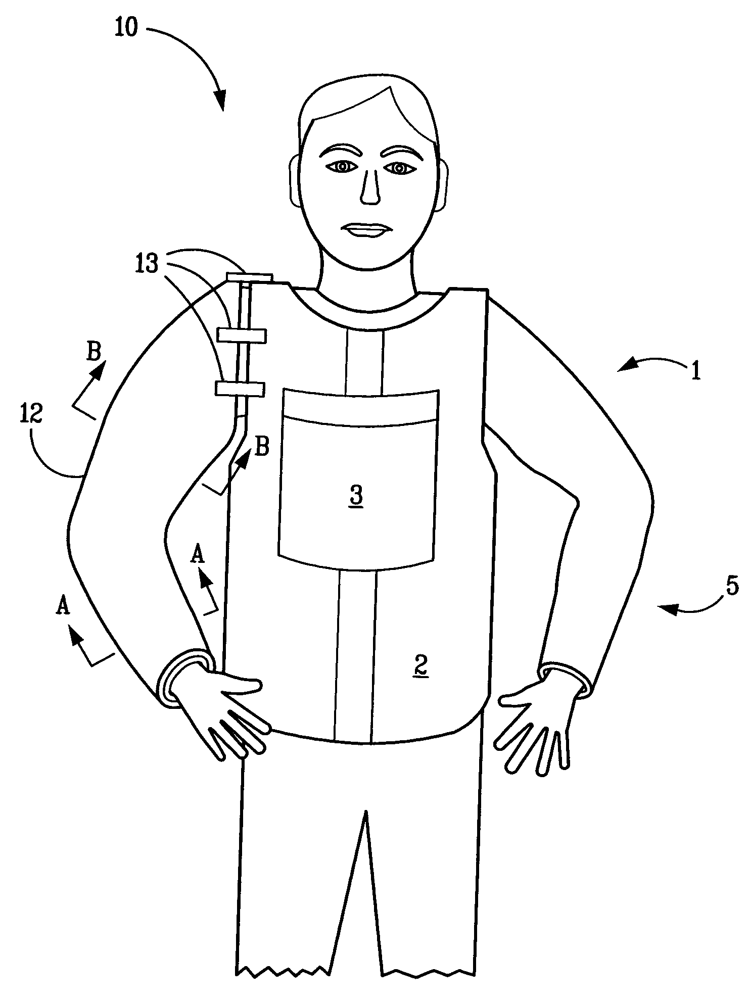 Armored garment for protecting