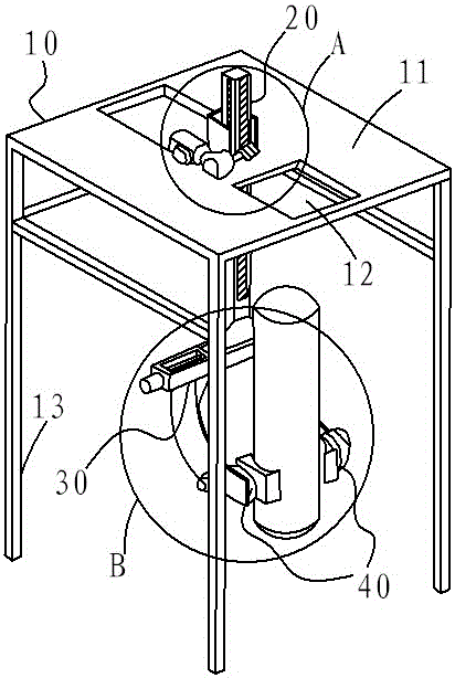 Inner container turnover device