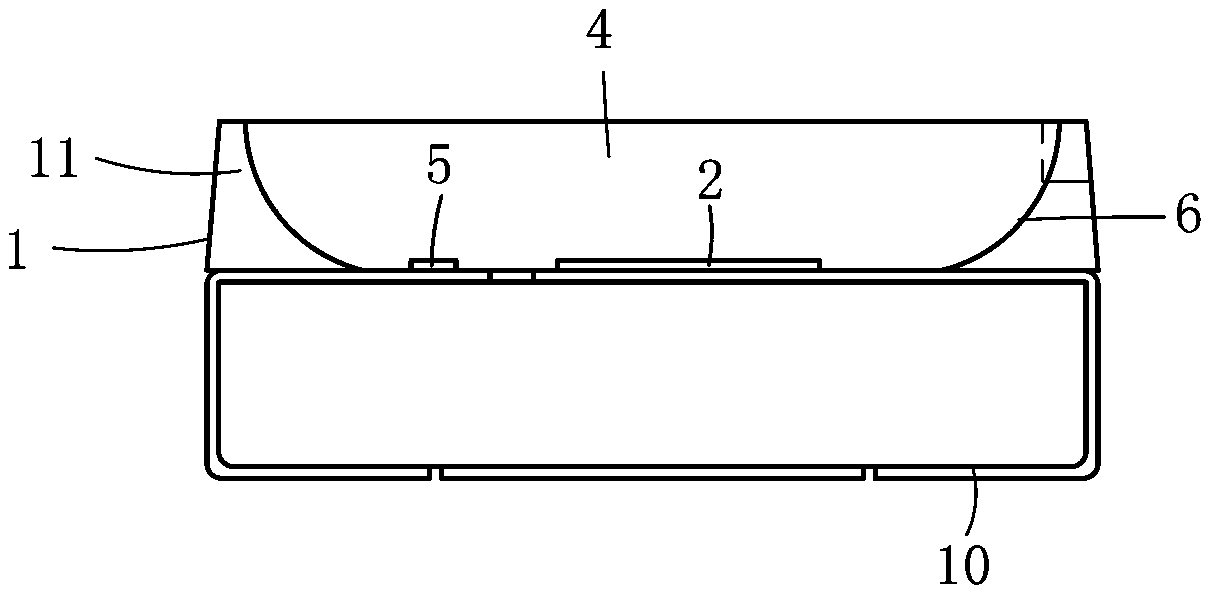 White-light LED (Light Emitting Diode) and packaging method thereof