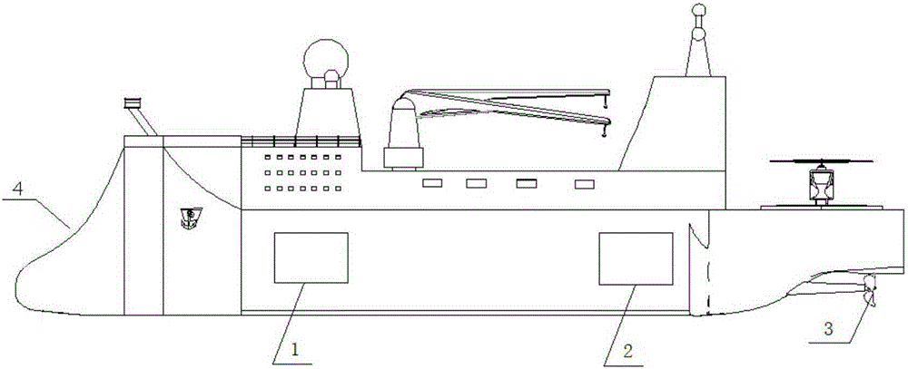 Ice-prying type icebreaker