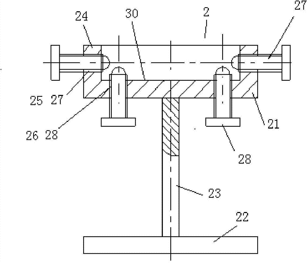Adjusting device for equipment installing alignment