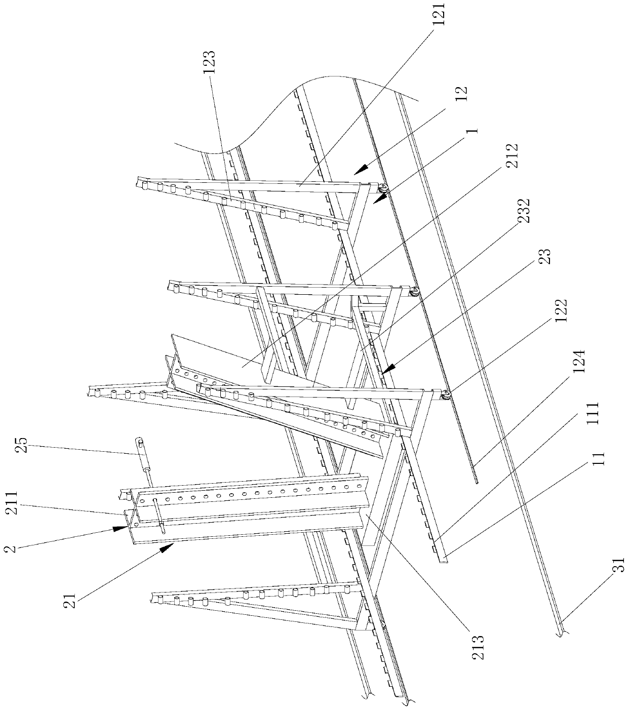 Machining equipment for prefabricated box girder web steel bar frame