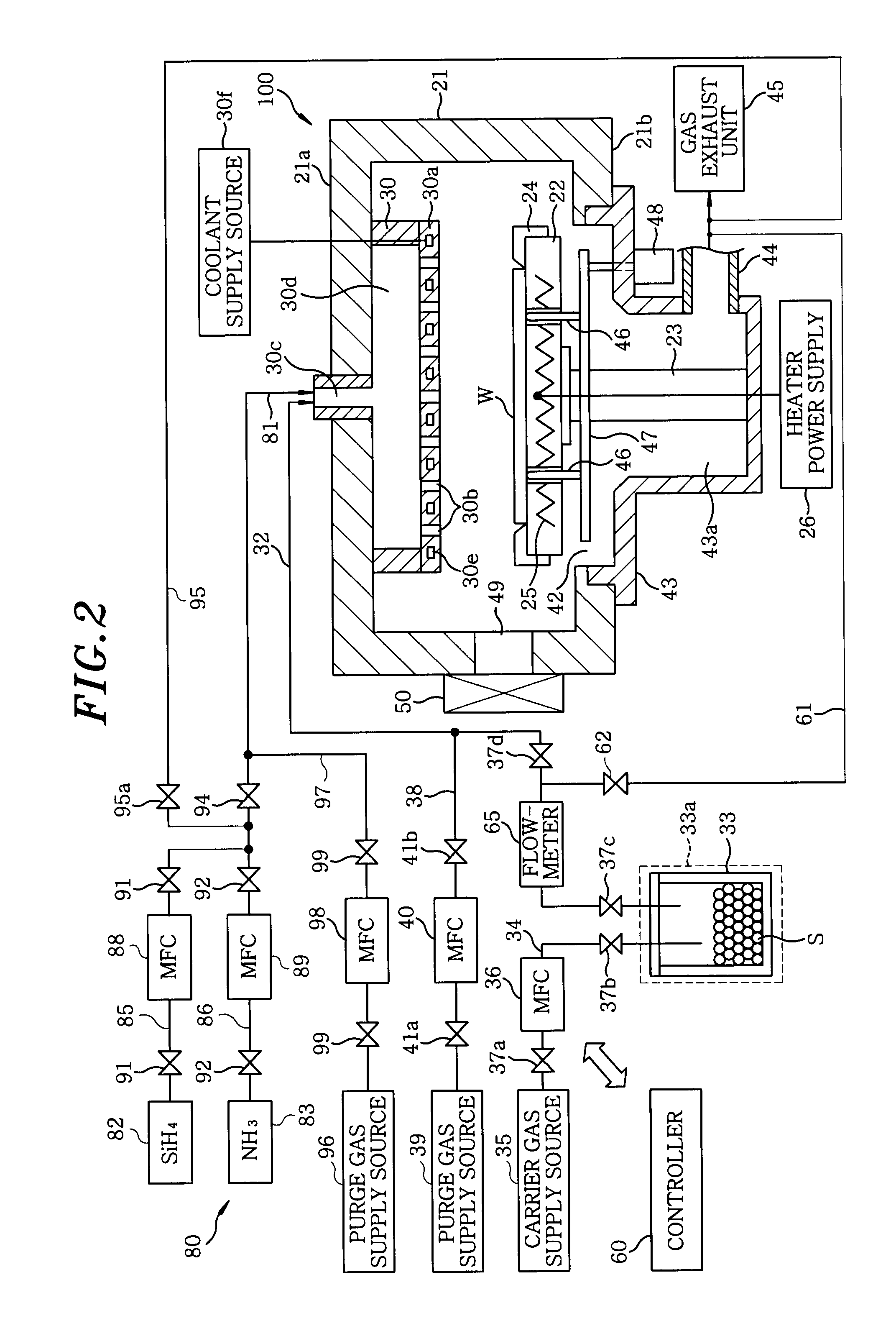 Metal film decarbonizing method, film forming method and semiconductor device manufacturing method