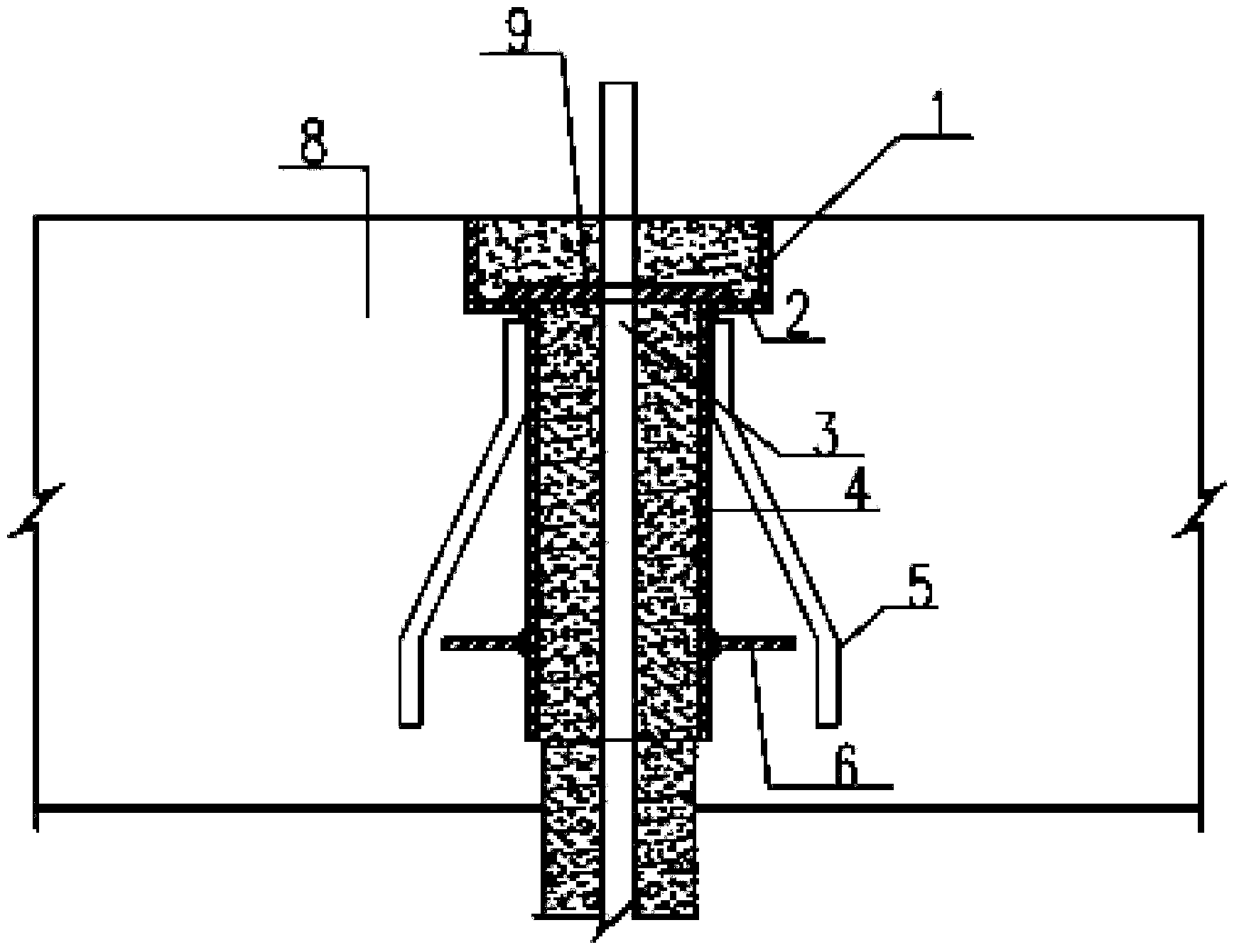 Waterproof structure for shield-method tunnel anti-floating anchor rod node