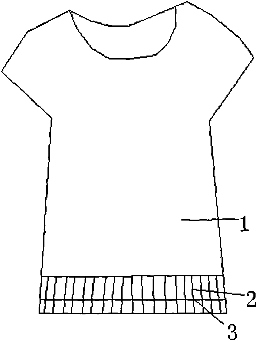 Moisturized short sleeve shirt with rubber band and metal wire