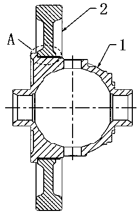 Differential mechanism shell and gear assembly