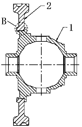 Differential mechanism shell and gear assembly
