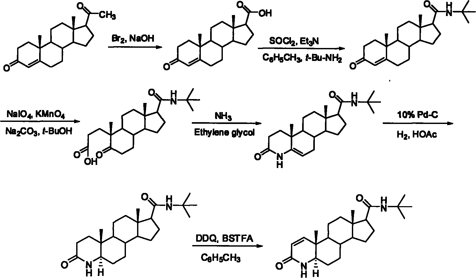 Method for synthesizing finasteride