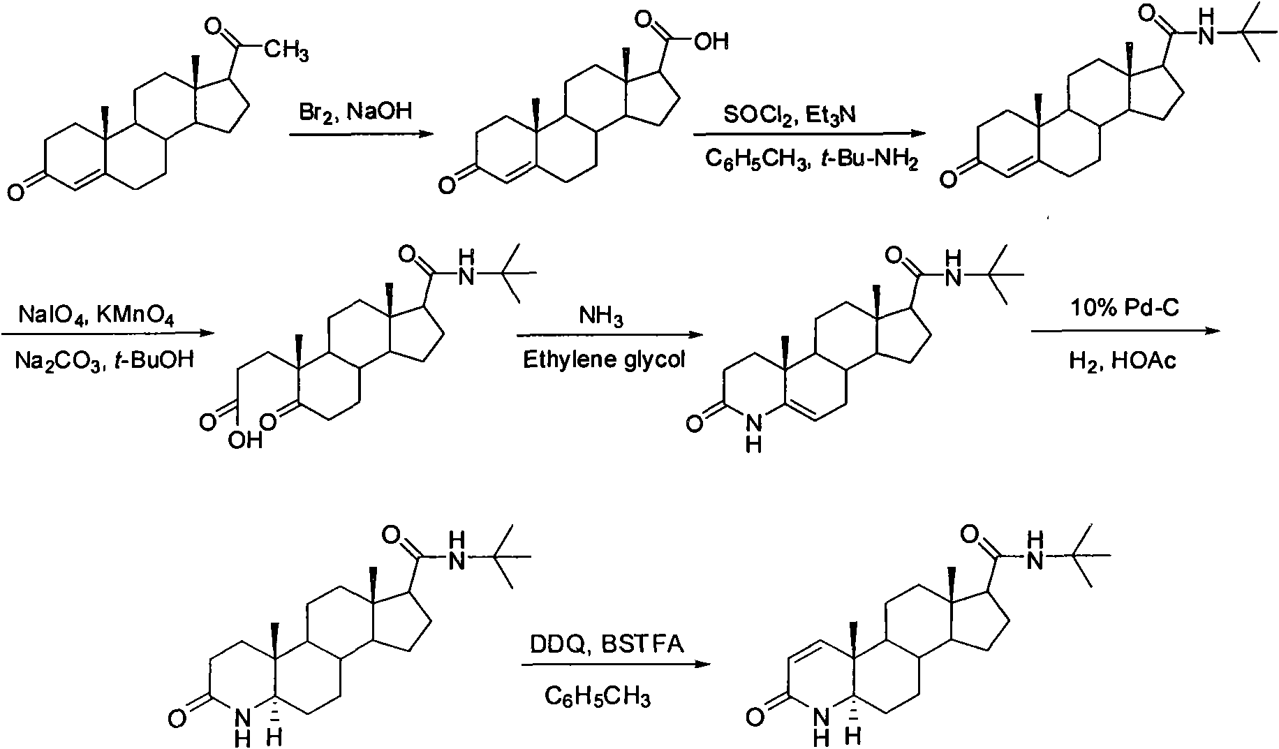 Method for synthesizing finasteride