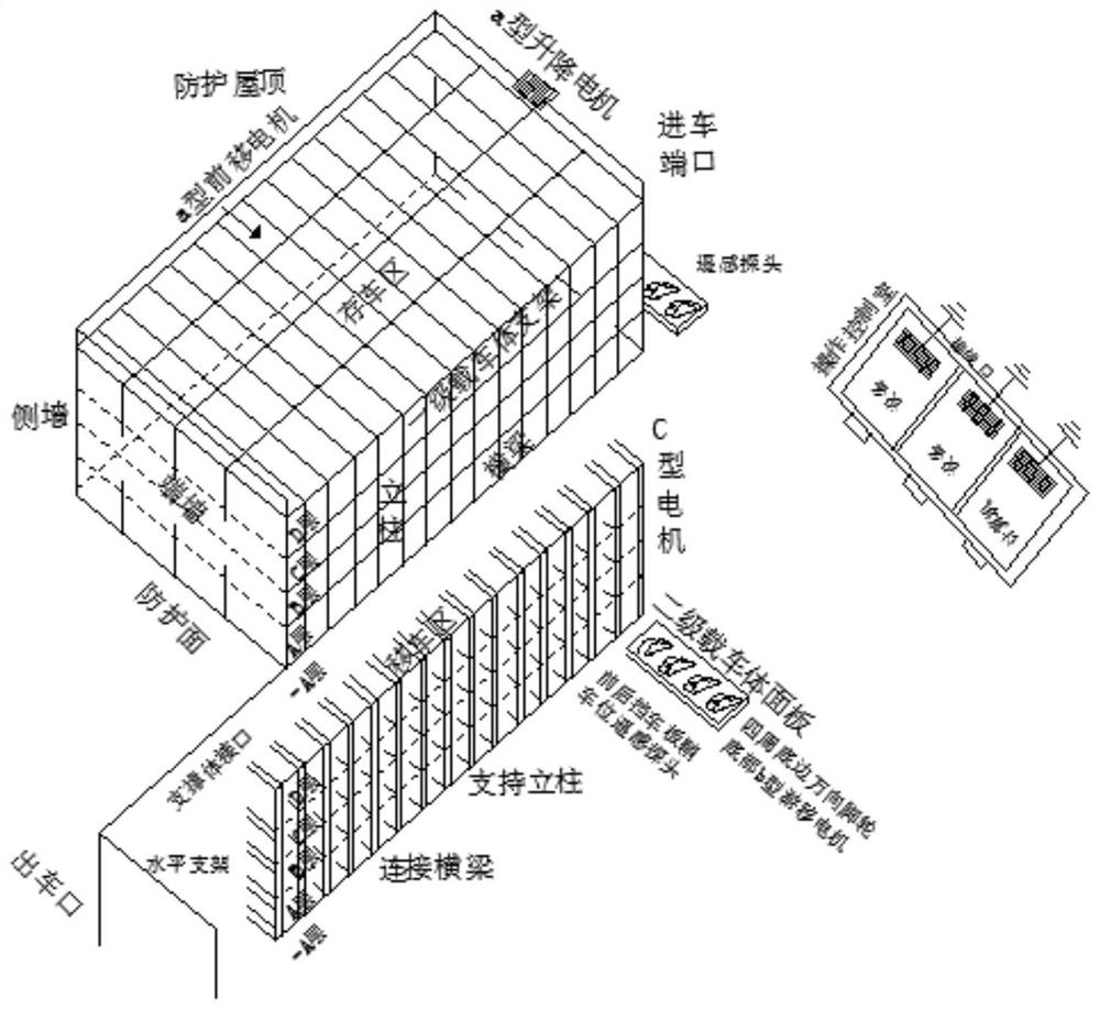 High-frame remote control intelligent storage garage